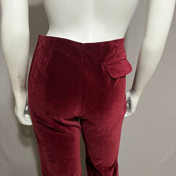 ⭐️Newport News Maroon Cotton Velvet Pants Sz-6 - Picture 6 of 8
